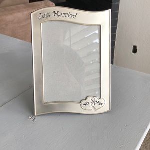 Just married picture frame